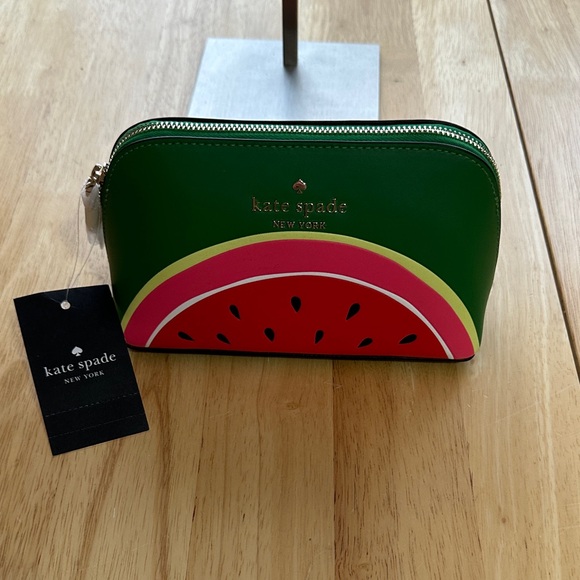 kate spade Handbags - Kate Spade Green and Pink Watermelon Cosmetic Bag